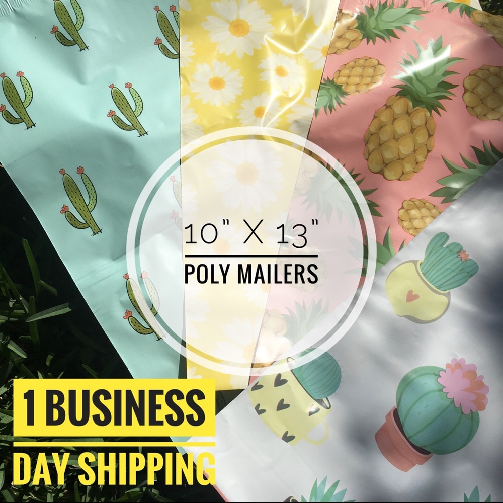 10” by 13” Poly Mailer Pineapple 25 Pieces